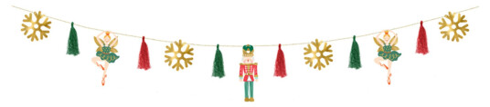 PartyDeco Papirgirlander Nøtteknekkere - 200 cm