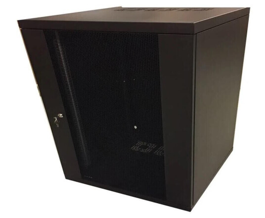 Zpas Rackskap 19" 12u Z-Box D=60, Perforert Dør, Sort