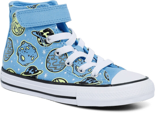 Converse Ctas 1V Hi Lt. Blue/Neon Mantis/Black Blue 33
