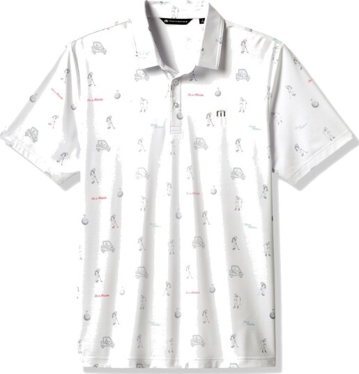 Travis Mathew On A Mission Polo Hvit Golf pologenser herre White XX Large