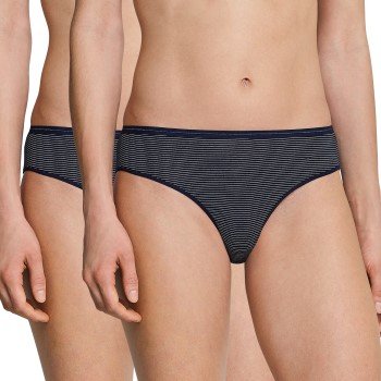 Schiesser Truser 2P Modal Essentials Tai Briefs mørkblå 42 Dame