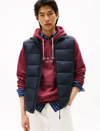 Tommy Hilfiger Mid Weight Vest - Navy - XXXL
