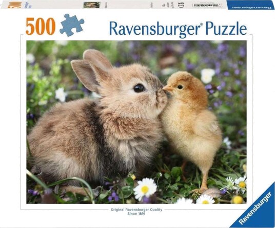 Ravensburger Puslespill 500 Brikker Kanin Og Kylling