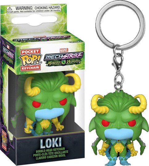 Northix Marvel Monster Hunters Loki Pocket POP nøkkelring samleobjekt