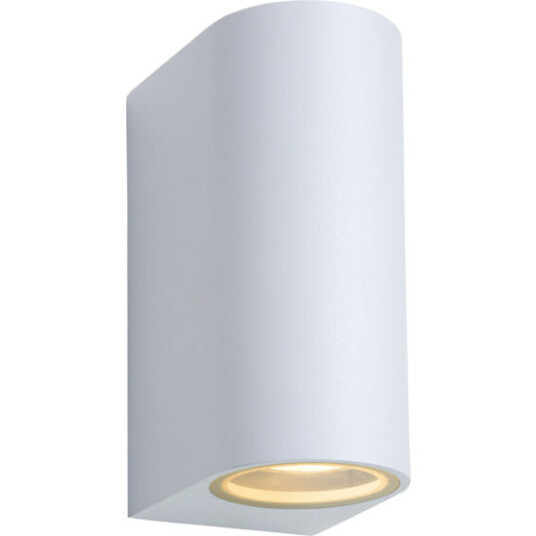 Lucide Zora 2 Utendørs Vegglampe 2xGU10 IP44 Hvit - 91849