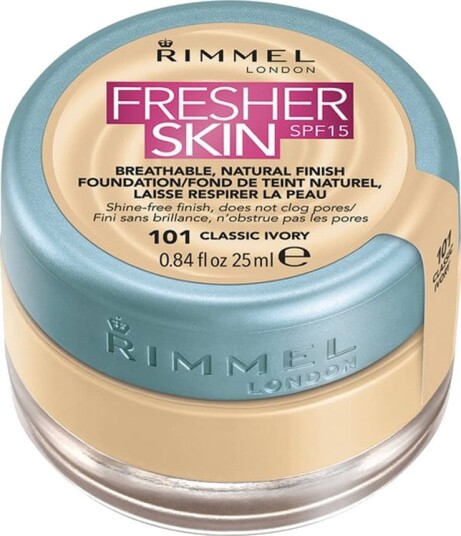 Rimmel Fresher Skin Foundation SPF 15 101 Classic Ivory 25 ml