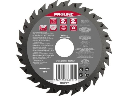 Pro Line Flatsag Med Tykkest Tykkelse 115 Mm Proline