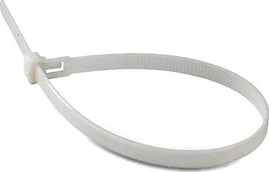 V Tac Kabelbinder 20 cm 100 stk Bredde 2,5 mm hvit V Tac Kabelbinder 20 cm 100 stk Bredde 2,5 mm hvit