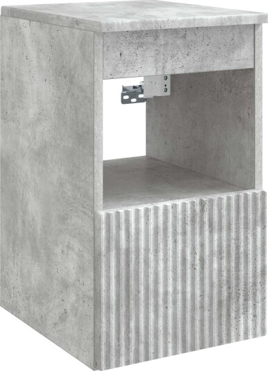 Baderomsskap Betonggrå 30 x 35 x 50 cm Konstruert tre Baderomsskap Betonggrå 30 x 35 x 50 cm Konstruert tre
