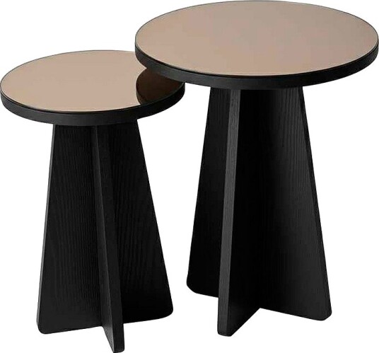 Hanah Home Sidebordsett Luna Svart Hanah Home Sidebordsett Luna Svart