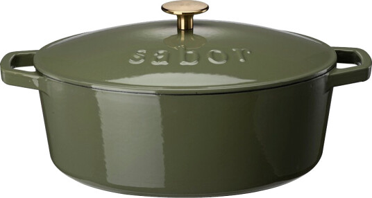 Sabor - Støpejernsgryte 5,7 L oliven
