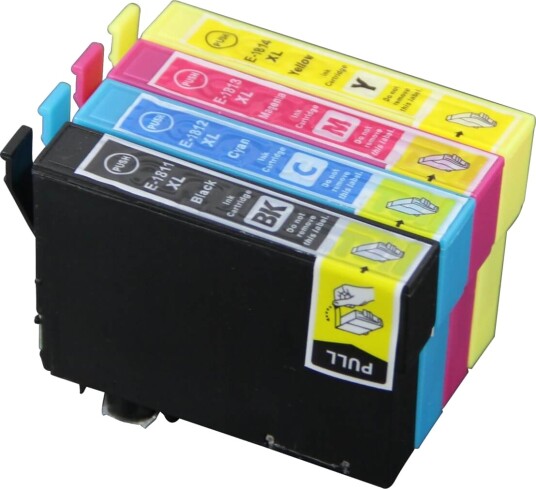 Epson 18 XL Blekkpatron økonomipakke 4 stk kompatibel 63 ml Epson 18 XL Blekkpatron økonomipakke 4 stk kompatibel 63 ml