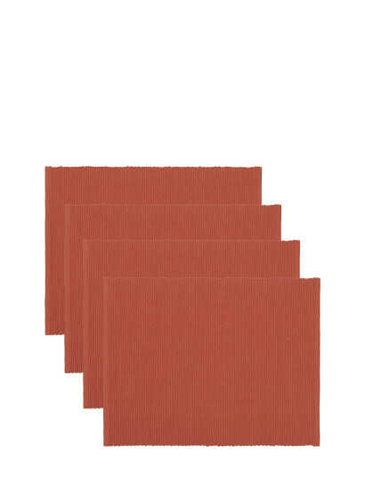 LINUM Uni Place Mat - Red - ONE SIZE