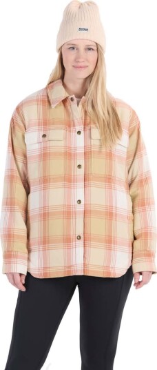 Marmot Women's Ridgefield Sherpa Flannel Shirt Jacket Light Oak/Papyrus XS Marmot Women's Ridgefield Sherpa Flannel Shirt Jacket Light Oak/Papyrus XS