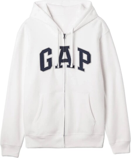 GAP Adult Vintagesoft Arch Logo Zip Hoodie White XL GAP Adult Vintagesoft Arch Logo Zip Hoodie White XL