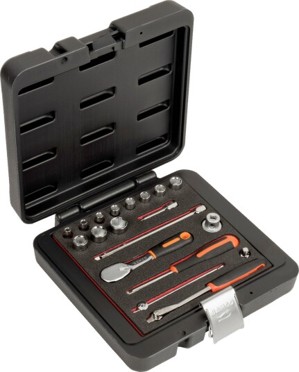 Bahco Pipenøkkelsett Tommer 1/4" Firkant 6821NZ