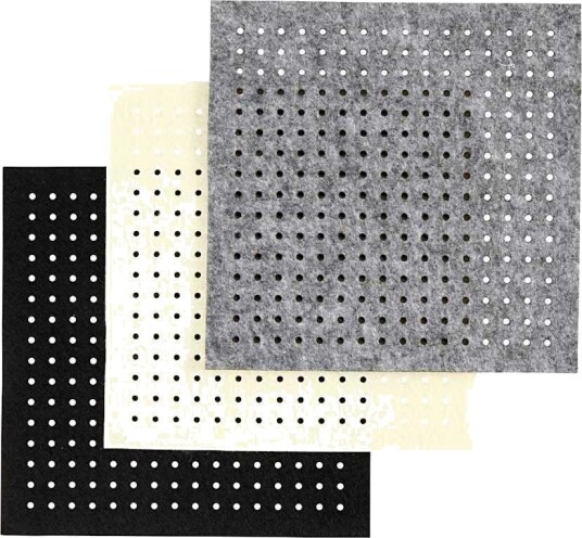 Filt Creativ Company med Hull 3 mm 3x4 Ark