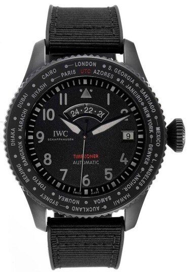 IWC Herreklokke IW395505 Pilots Grå/Gummi Ø46 mm