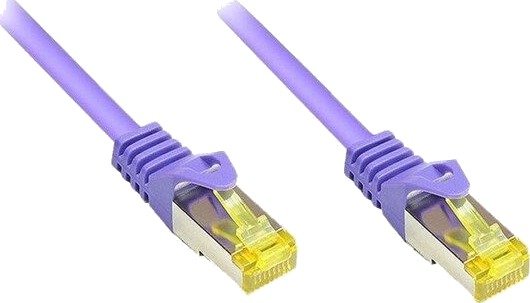 Rj45 Patchkabel Mitcat.7 Rohkabel Und Rastnasenschutz (Rns®) S/Ftp Pimf Halogenfrei 600Mhz Ofc Violett 10M Good Connections® (8070R-100V)