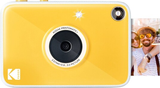 Kodak Printomatic+ 10 MP Instantkamera med ZINK Fotopapir - Gul