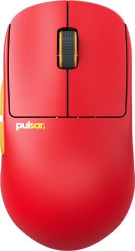 Pulsar X2H CrazyLight Medium Trådløs Volcano Gamingmus Optisk 5 Knapper Rød PX2HCL203