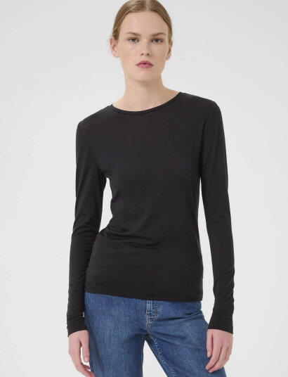 Gestuz Niniagz Ls Wool Roundneck Noos - Black - M