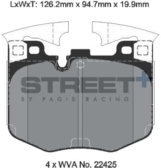 PAGID Racing T8209SP2001 Bremseklosser PAGID Racing T8209SP2001 Bremseklosser