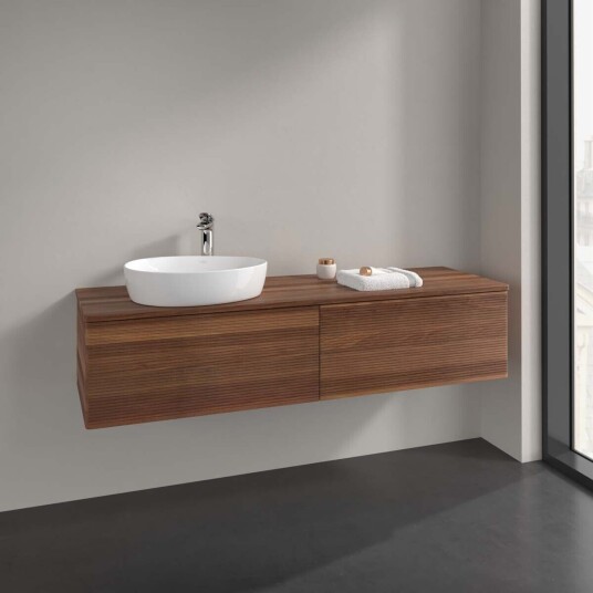 Villeroy & Boch Antao Servantskap med 2 skuffer 160x50x36 cm u/lys Valnøtt