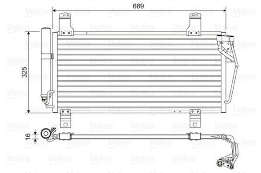 Kondensator VALEO 814456 Kondensator VALEO 814456