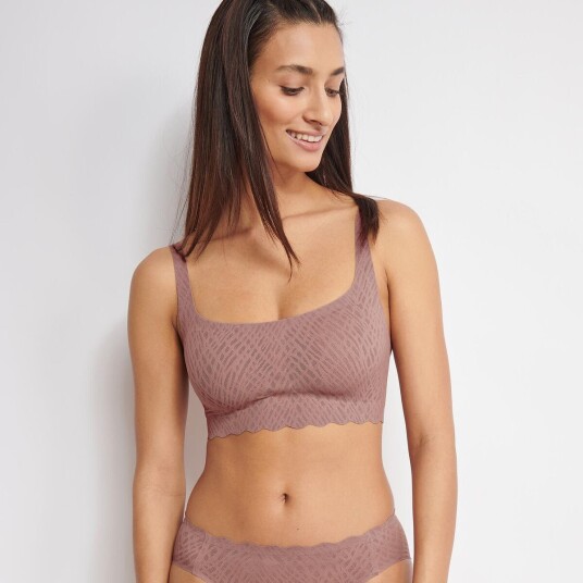 Sloggi BH ZERO Feel Bliss Top Brun Medium Dame
