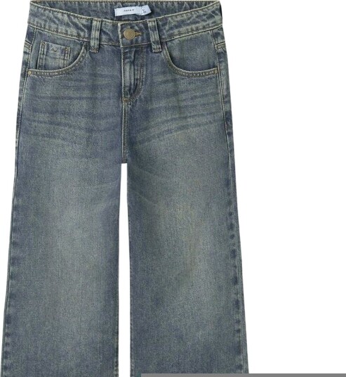 Name It Nkfrose Wide Hw Jeans Destr 1411 Be Noos Blue 122