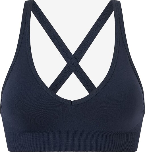 Drop of Mindfulness Signature Seamless V Shape Bra   Navy   XS