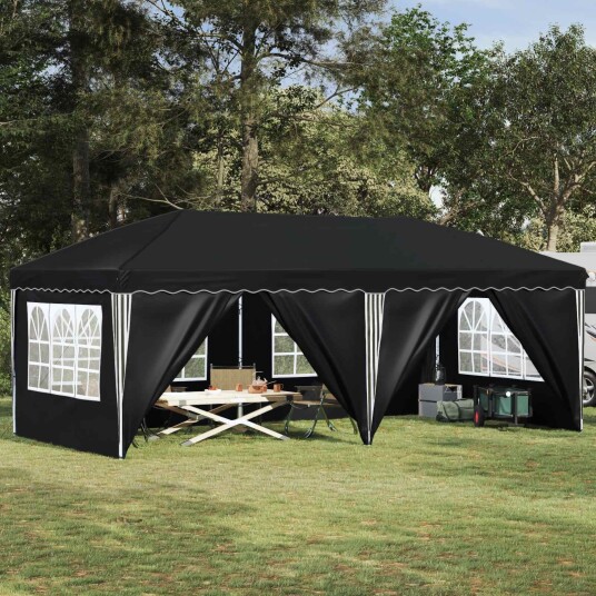 vidaXL Pop up Festtelt 575 x 288 x 245 cm Antrasitt