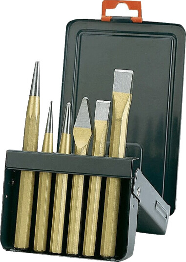 Bahco meiselsett i metallboks 6 deler 3736S/6