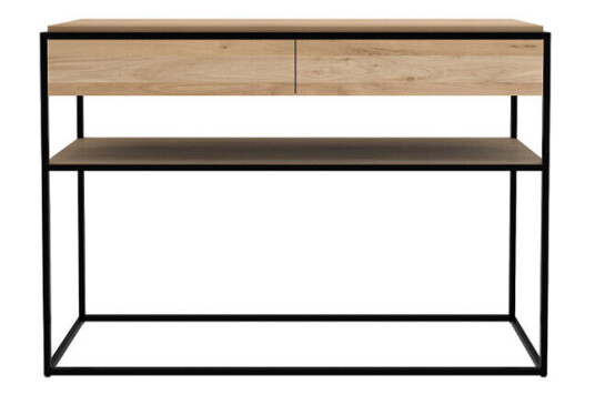 Ethnicraft Monolit konsollbord 122 x 40 cm Oak-Black