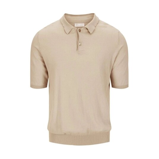 THE Gilli Strikket kort ermet polo beige Beige L , M , S , Xl