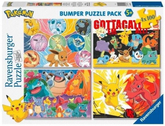 Puzzle Ravensburger 4x100 pieces Pokemon