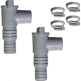 Bassengfilteradapter Basseng PVC På/Av Stempel Erstatning 32mm Slangetilkobling Bassengtilbehør