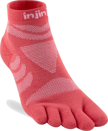 Injinji Women"s Ultra Run Mini Crew Coral 35 40 Injinji Women"s Ultra Run Mini Crew Coral 35 40