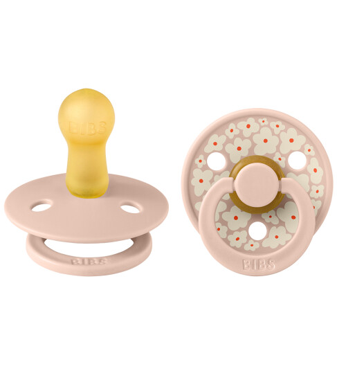 BIBS Studio Colour Smokk 2-Pack Lateks Str 2 Rund Jasmine/Blush Mix