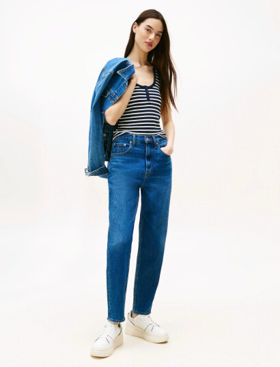 Tommy Jeans Mom Jean Uh Tpr Ch0152 Co - Blue - 29 x 32