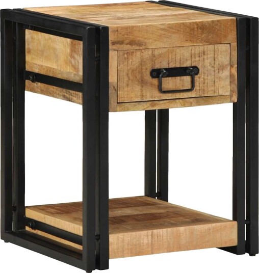 vidaXL Nattbord 40x40x50 cm heltre mango