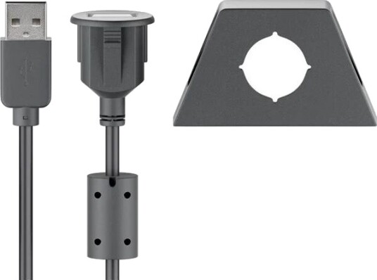 Pro USB A USB A 0.6m Svart Pro USB A USB A 0.6m Svart
