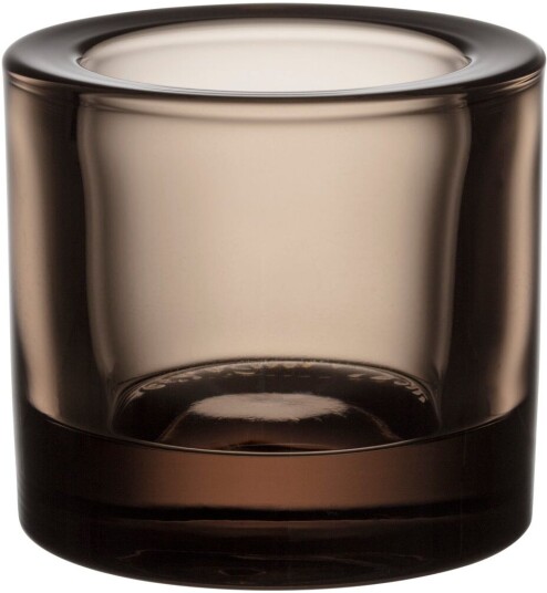 Iittala Kivi lyslykt 6 cm Glass Brun