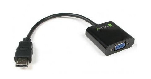 Techly HDMI til VGA Videokonverter Adapter - Hunkjønn Techly HDMI til VGA Videokonverter Adapter - Hunkjønn