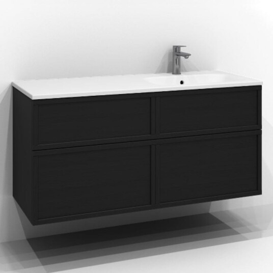 Svedbergs Poem Ramme Servantskap D45 med 4 Skuffer Svart ask / 120cm SV-34512444 Svedbergs Poem Ramme Servantskap D45 med 4 Skuffer Svart ask / 120cm SV-34512444