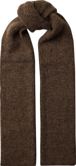 Selected Women Skjerf slfLulu Woolblend Narrow Knit Scarf Natur Selected Women Skjerf slfLulu Woolblend Narrow Knit Scarf Natur