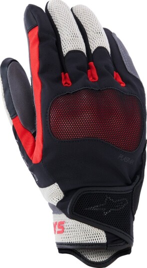 MC-Hansker Alpinestars Mogress Airflow Svart /FlammeRød /EkruM
