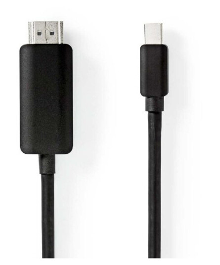 Nedis Mini Displayport-kabel | DisplayPort 1.4 | Mini DisplayPort Han | HDMI ™ -kontakt | 48 Gbps | Nikkel belagt | 2.00 m | Rund | PVC | Sort | Blister