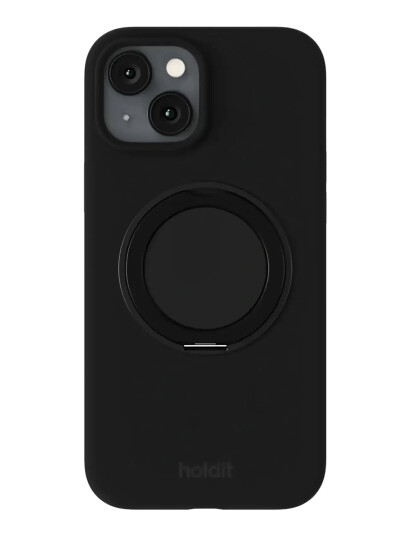 Holdit Silicone Stand Case Iphone 16E/15   Black   IPHONE 16E/15